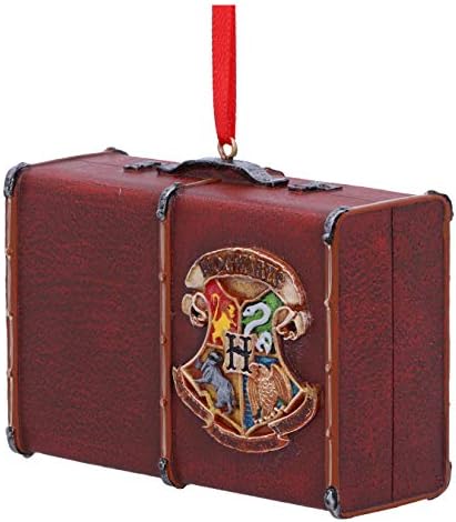 Nemesis Now Officially Licensed Harry Potter Hogwarts Suitcase Trunk Hanging Ornament, Brown