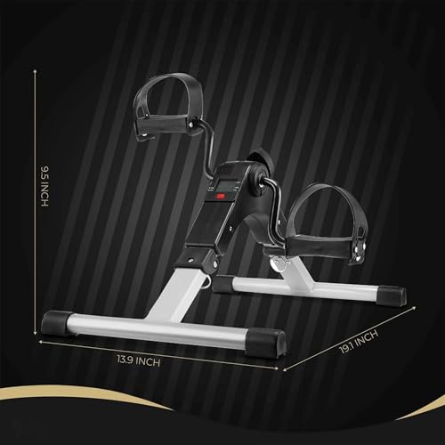 Image of BIONFIT Gym Exercise Cycle for Home Workout, Adjustable Resistance, Portable Mini Exercise Bike for Low-Impact Fitness, Desk or Chair Pedal Machine, Ideal for Seniors, Rehab, and Cardio Training