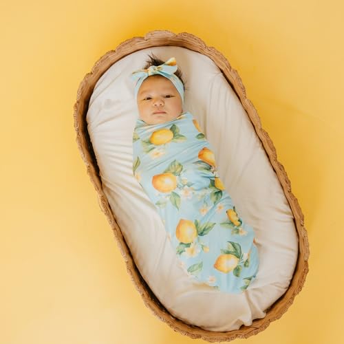Image of Copper Pearl Swaddle Blankets for Newborns | Soft Stretchy Receiving Blankets for Boys and Girls | Large 46 x 46 Inch Baby Blankets | Lightweight and Breathable Swaddles | Melody
