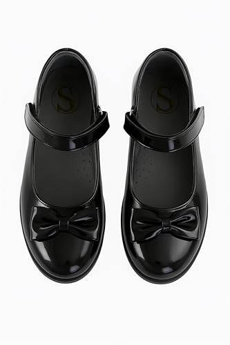Flower Girls Patent Mary Jane Dress Shoes, Flat Footwear for Communion and Special Occasions3