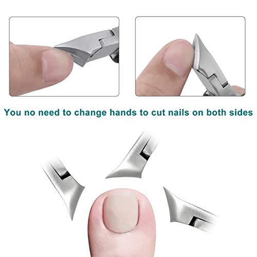 Xgizmoo Toenail Clippers For Hard/Thick Nails, 40Cr13 Stainless Steel Nail Cutter, Ultra Sharp Precision Podiatrist Pedicure Tools For Man,Seniors,Adults (Curved-Black) #TOP6