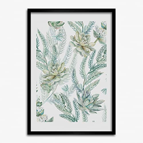 Cadre MDF 50x70 cm avec motif floral Tulup pour affiche et tableau