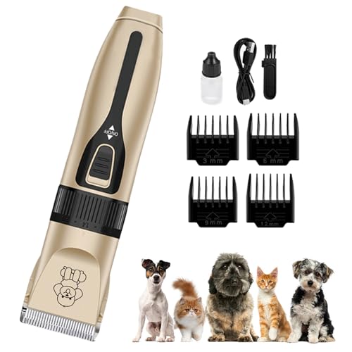 Tondeuse pour chiens silencieuse pour tondre les animaux peureux sans stress