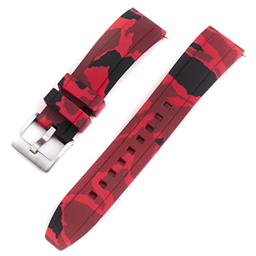 StrapHabit red camo quick release band