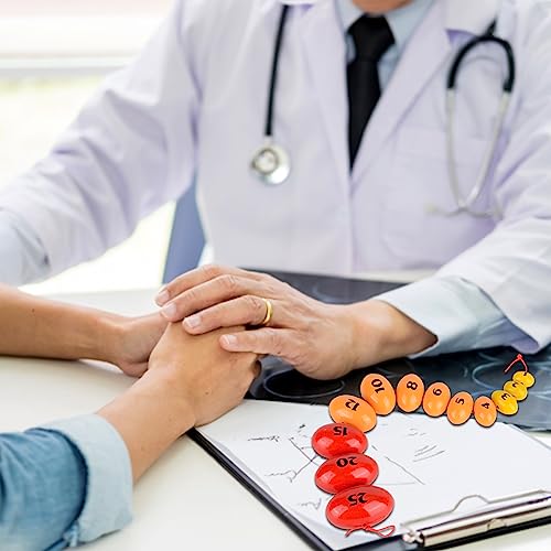 Skillssist Orquidômetro Prader de madeira, bolas Prader, rosário endócrino para endocrinologista e p