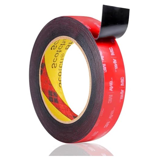 Double Sided Tape Mounting Tape Heavy Duty,Foam Tape, 16.4FT Length, 0.98 Inch Width for Car, Home Decor, Office Decor