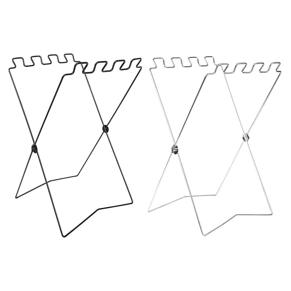 Support de sac poubelle pliable en fer blanc pour camping et extérieur
