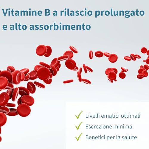 Super B - Vitamina B Complex ad Alto Assorbimento e Rilascio Prolungato, B1,B2,B3,B5 B6,B12 Metilcobalamina, Metilfolato, Biotina e Vitamina C, 180 Compresse Vegane – Igennus - 5