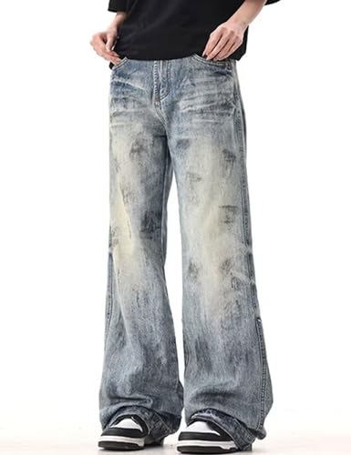 Y2K Jeans Hip Hop Denim Pants Gothic Straight Leg Jnco Jeans Vintage Baggy Jeans for Men2