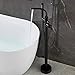 Stand Alone Tub Freestanding Free Stand Bathtub Faucets Filler, Bath Faucet Fixtures Combo with Sprayer, Unique Tub Fillers Freestanding