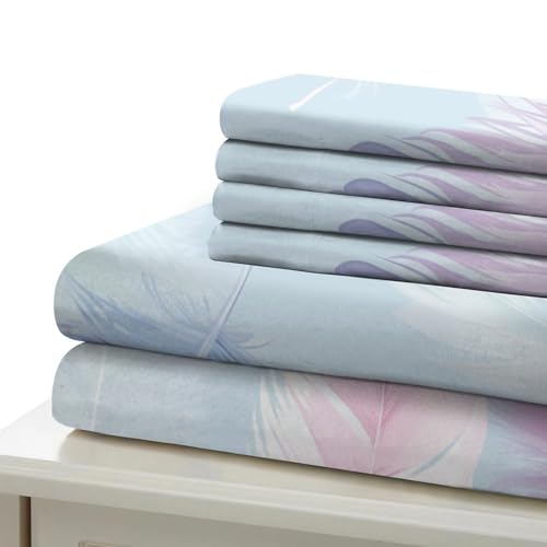 Housse de couette 200x200 plumes parure de lit 3 pièces microfibre