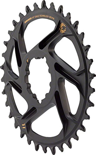 Sram X-Sync 34T-Ruota Per Catena, A Installazione Diretta, In Alluminio, Con 12 Velocità, Colore: Nero, Spessore, Eagle, Gold Unisex Adulto, 3 Mm Boos
