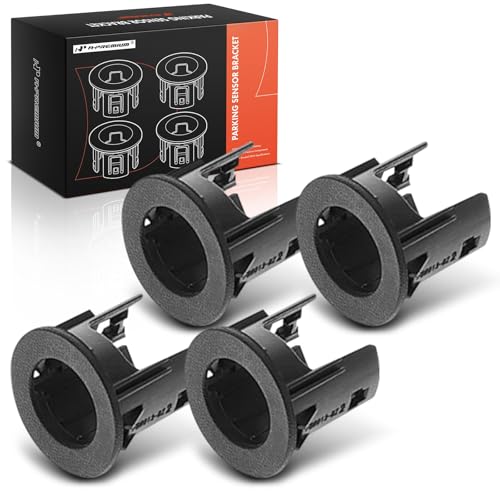 A-Premium 4-PC Rear Inner and Outer Parking Assist Sensor Retainer Bezels Compatible with Select Ford Models - F-250 F-350 F-450 F-550 Super Duty 2015-2016, Replace# FC3Z15K861AD, FC3Z15K861AC