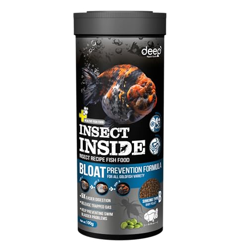 Image of Deep Bloat Prevention Formula with Insect Inside (Cricket) & Green Peas for All Gold Fish Variety Sinking Type Micro Pellet 100 Gm,Small