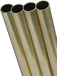 9111 Round Brass Tube.014 x 7/16 x 36-In. - Quantity 4