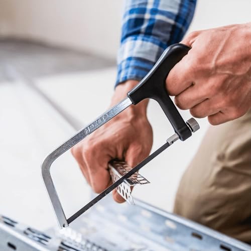 HAZET Metall-Säge 1981 I Säge-blatt aus chromlegiertem Werkzeug-Stahl mit Glasfaser verstärktem Kunststoffgriff, für Sägeblätter: 150 mm, Zähne/Inch: 32, Made in Germany