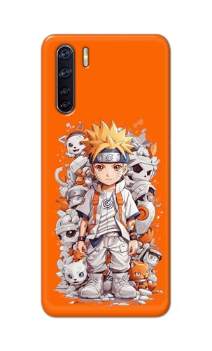 Image of PRINTFIDAA Printed Hard Back Cover Case for Oppo F15 | Oppo F15s | Oppo A91 | Oppo Reno 3 4G Back Cover (Famous Anime Cartoon Character) -112