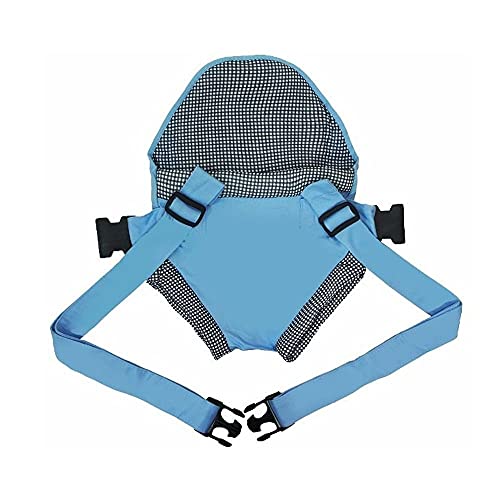 Canguru Carrega Bebe Click Bebê Passeio Azul Claro Xadrez