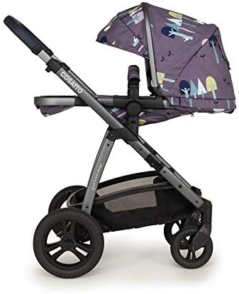 Cosatto 3 in 1 Travel System, Wow 2 - Birth to 25kg, Compact Fold, Inc Carrycot, iSize Car Seat & Base, Adapters & Raincover (Wilderness)
