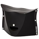 【SOLCION公式】折りたたみ椅子 PATATTOシリーズ (180ブラック, 高さ18cm)軽量 コンパクト どこでも持ち運び アウトドア 約290g 【耐荷重100kg】PT1805