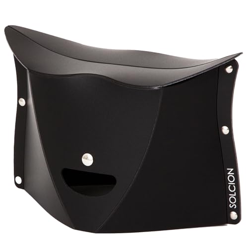 【SOLCION公式】折りたたみイス PATATTOシリーズ (180ブラック, 高さ18cm)軽量 コンパクト どこでも持ち運...