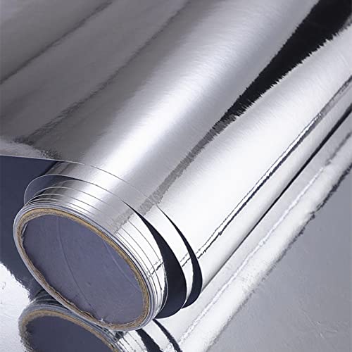 24''x78''Chrome Mirror Silver Vinyl Wrap Sticker Decal Film Sheet,Self-Adhesive - Thumbnail 3