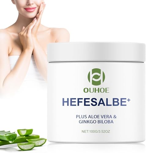 Hefe-Salbe Hefesalbe Yeast Ointment Reibeisenhaut Creme Hefesalbe Mit dem Plus an Aloe Vera & Ginkgo Biloba Hautreparatur-Hefecreme für Reibeisenhaut und trockener Haut Für alle Hauttypen