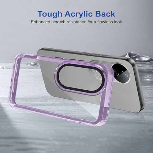 Image of Zapcase Back Case Cover for Vivo T3 Ultra 5G | Compatible for Vivo T3 Ultra 5G Back Cover | Case Cover with Camera Protection | (TPU + PC | Translucent Purple)