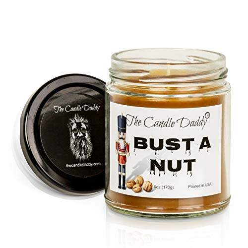 Bust A Nut, Banana Nut Bread Scented Candle - Funny Holiday Candle For Christmas, New Years - Long Burn Time, Holiday Fragrance, Hand Poured In Usa - 6Oz #TOP1