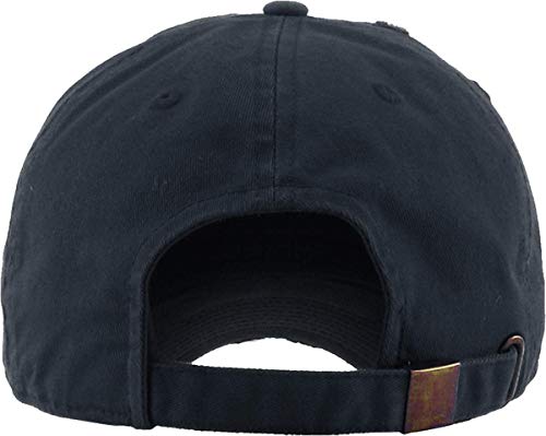 Image of KBETHOS Vintage Washed Distressed Cotton Dad Hat Baseball Cap Adjustable Polo Trucker Unisex Style Headwear
