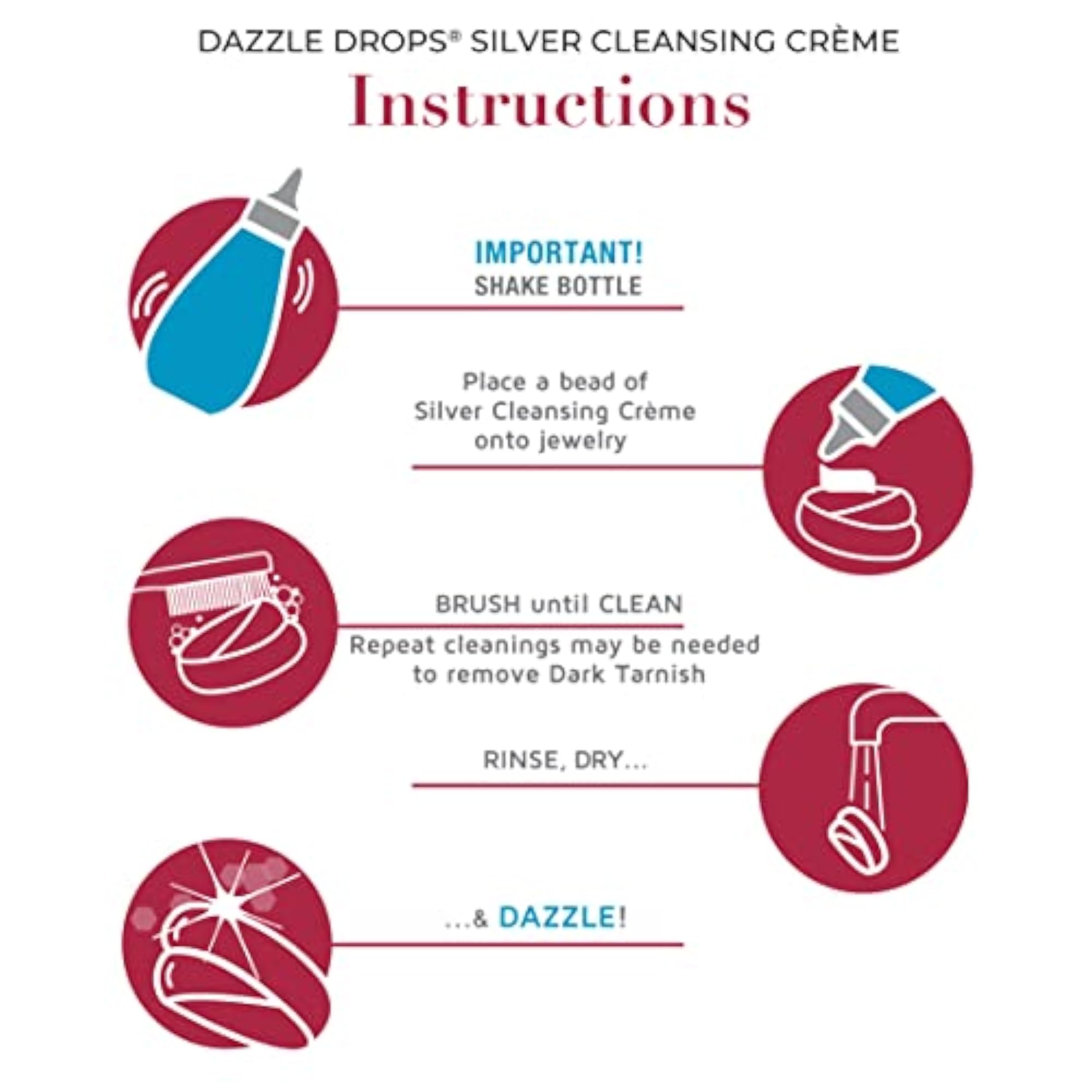 Silver Dazzle Drops, Jewellery Cleaning Solution