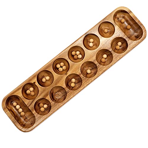 Bsiri Mancala Wooden Board Game - Entertainment For Family, Adults, Teens, Kids. Ideal For Game Night, Drinking. Play With 2 Or More People In All Ages #TOP7