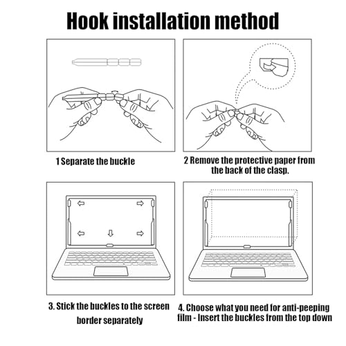 Protector de privacidad para monitor de 14 con blindaje resistente y silicona PET duradera 7