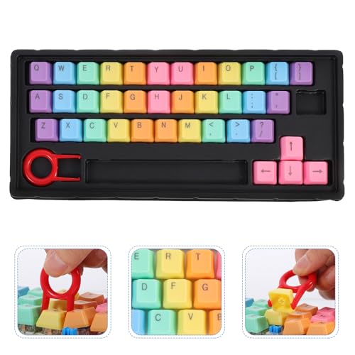 Teclas de teclado mecánico arcoíris ABS, juego OEM compatible con interruptores 3