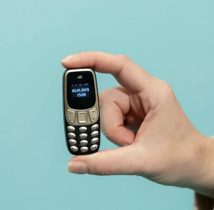 Générique Mini Téléphone Portable L8star BM10 Bluetooth changeur de Voix indétectable (Noir-doré)