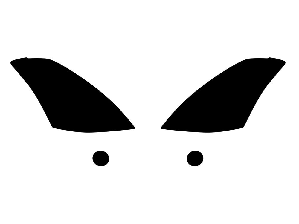 Rvinyl Headlight Tint Covers Compatible with Nissan Altima 2007-2009 (Sedan) - Blackout Smoke