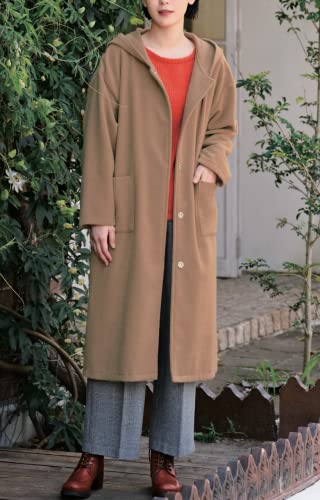 Sewing Pattern Studio 縫い代付き型紙・パターン ドロップショルダーのフードコート LLサイズ SB-0042