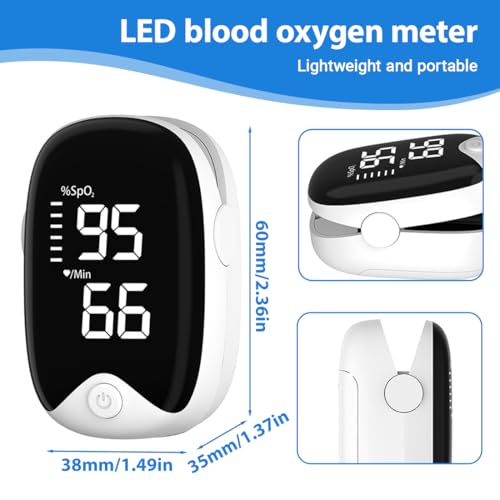 Tomedeks - oxímetro de dedo saturómetro para medir saturación de oxígeno - imagen 2