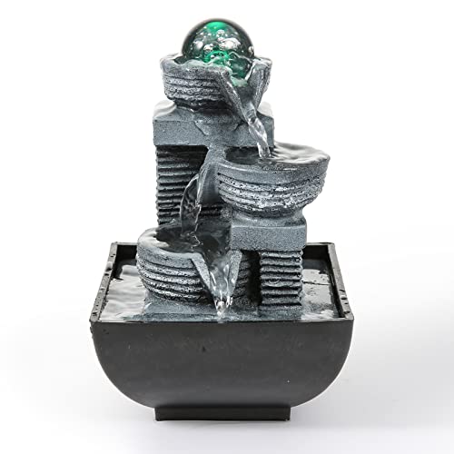 Dyna-Living Tabletop Water Fountain with Lights