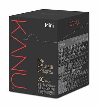 Kanu Mini Dark Roast Americano Instant Coffee Mix 0.9g x 30 Sticks