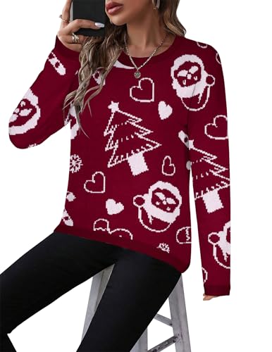 Image of Zeagoo Sweaters for Women Fall Outfits Trendy 2025 Long Sleeve Shirts Bussiness Casual Knit Pullover Sweater Tops