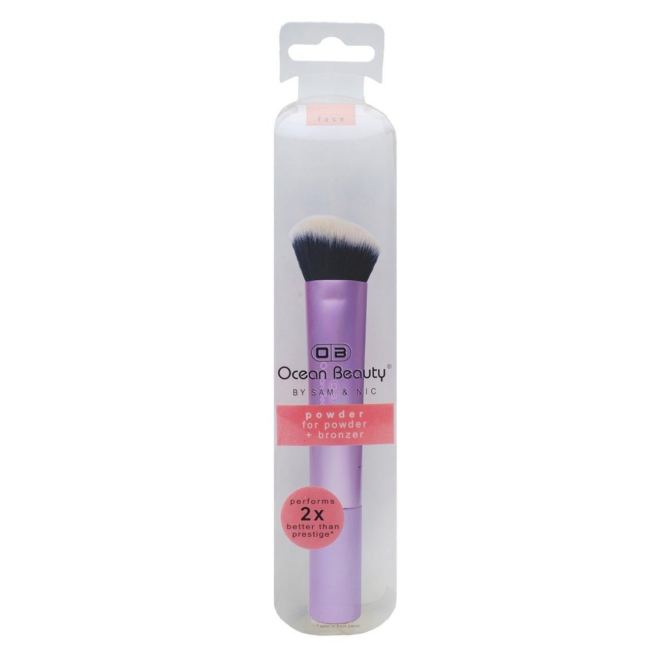 Blush Contour Brush, Angled, Purple Handle, for Seamless Blending-image-48