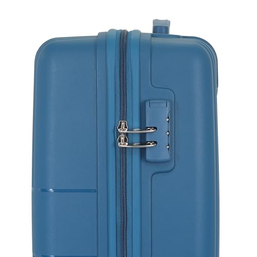 Image of Kamiliant Polypropylene KAM Double 8 Spinner Wheels Hard Shell Suitcase Might DW SP55CM DEEP Ocean,Blue,Small