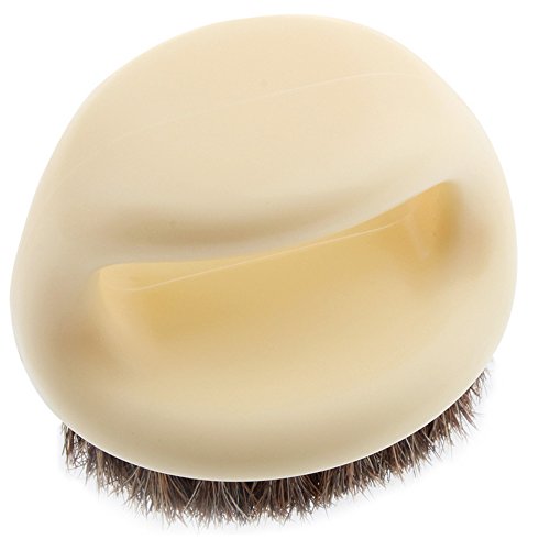 Kangkang@ Mini Portable Round Shaped Horse Hair Shoe Leather Shoes Cleaning Polishing Dusting Brush #TOP4