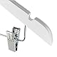 Hangerworld 10 Weiße Clip-Kleiderbügel 45cm Holz Kleiderbügel mit Clips Bügel mit Klammern