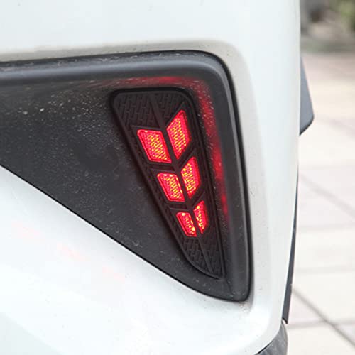 2 Peças LED Retrovisor Bumper Refletor Luz Condução Travagem Flutuante Turn Signal Nevoeiro Luz Para