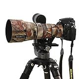 Rolanpro 防水レンズカバー カモフラージュ レインカバー Nikon AF-S 500mm F5.6E PF ED VR対応レンズ保護ケース ガン服 #20 ジャングル防水