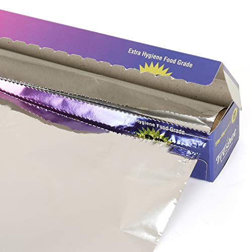 Image of Freshee 3.6meter Aluminium Silver Kitchen Foil Roll Paper| 11 Micron Thick| Food wrap|Disposable| Food Parcel| Hookah| Fresh Food| Food Grade
