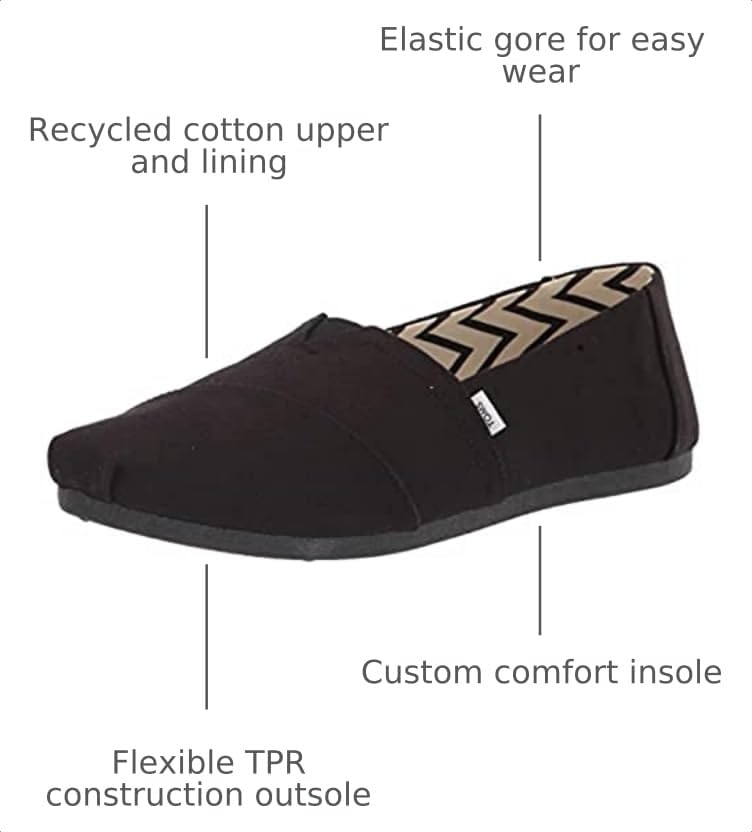 Image of TOMS Women's Alpargata Classic Slip-On Espadrille, Textile Upper