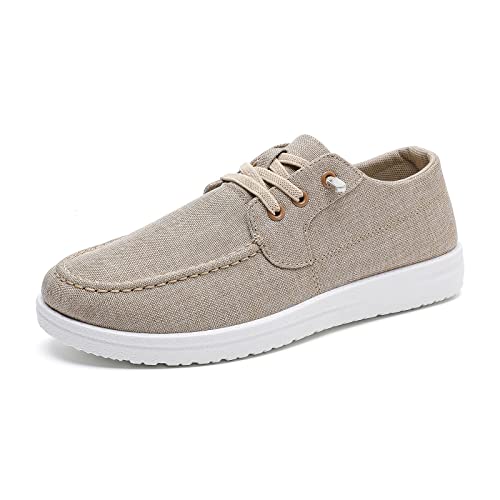 Betrue Lightweight Women's Boat Shoes - Breathable Canvas Slip-On Loafers - View #10